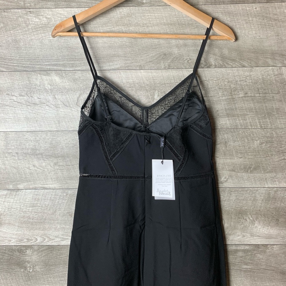 Bardot Jayne Lace inset Dress in Black - Picture 4 of 9